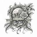 always in my mind & forever in my heart tattoo design idea