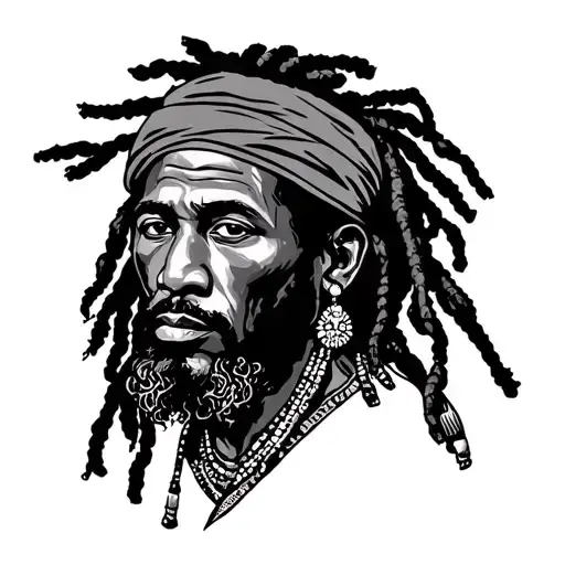 Rasta Man tattoo design idea