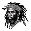 Rasta Man tattoo design idea