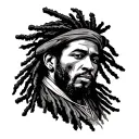 Rasta Man tattoo design idea