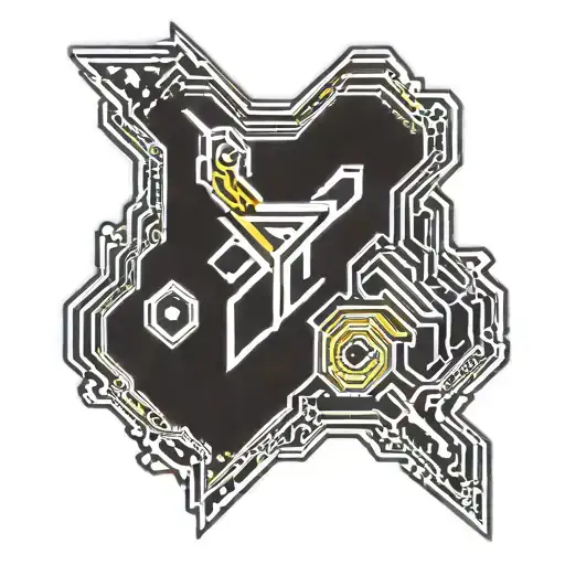 Cyberpunk 2077 mox logo tattoo design idea
