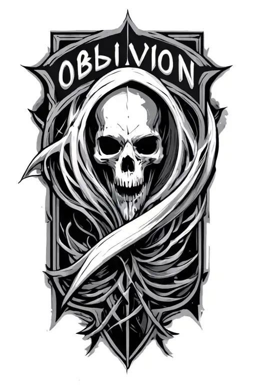 oblivion logo tattoo design idea