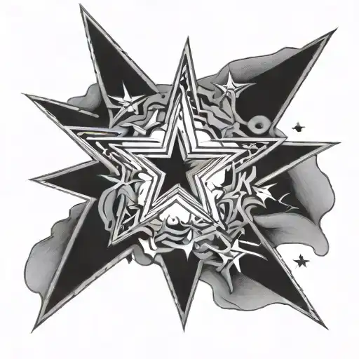 Dallas cowboys star, the name Myla, and something for a baby by miscarriage this is something that represents all I love tattoo design idea