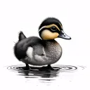 Duckling tattoo design idea