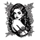 Slutty Tramp Stamps tattoo design idea