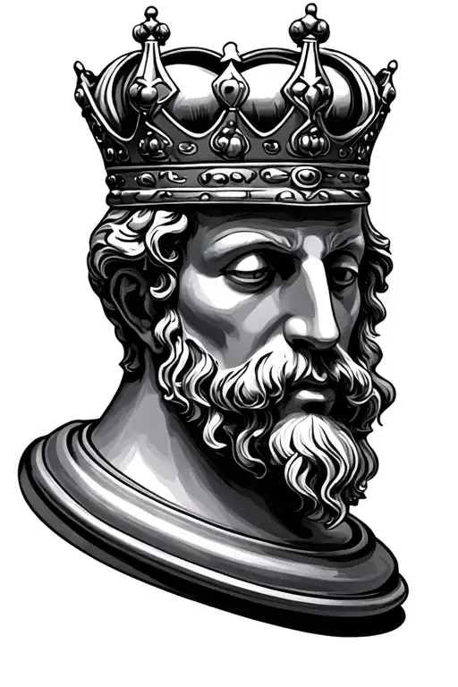 king chess piece tattoo design idea