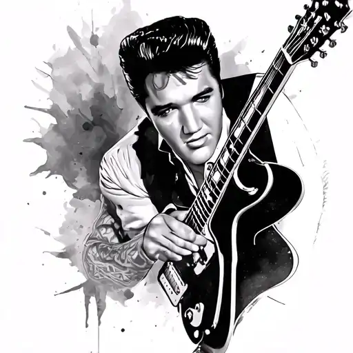 Elvis Presley tattoo design idea