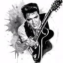 Elvis Presley tattoo design idea