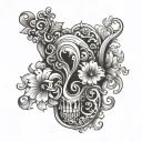 Crotch tattoo design idea