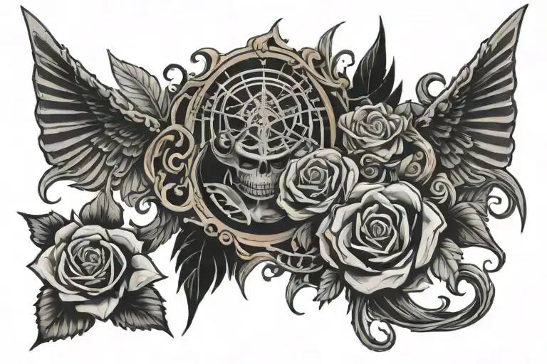 props & mayhem (pierce the veil) tattoo design idea