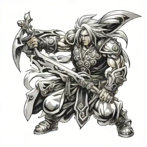 record of ragnarok raiden tameemon tattoo design idea
