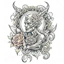 mind over matter tattoo design idea