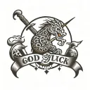 Good luck tattoo design idea