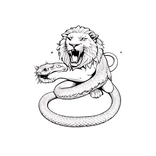 british lion wrestling with a cobra, british military references, barbed wire, tattered flag, english roses  tattoo design idea