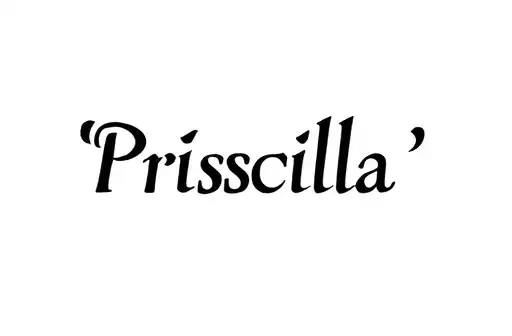 "Priscilla " tattoo design idea