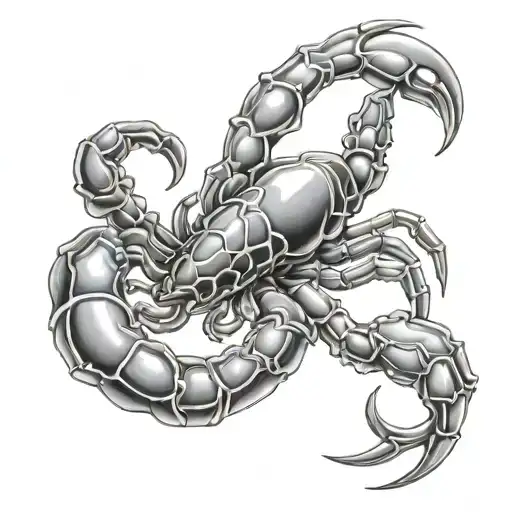 cancer and scorpio zodiac sign tattoo design idea