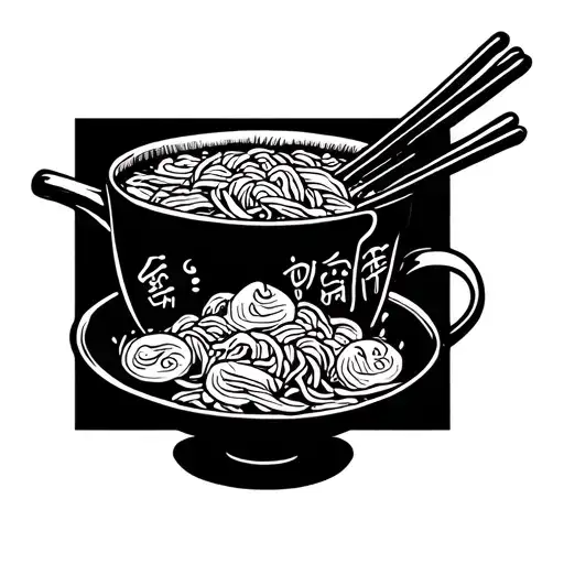 pho soup tattoo design idea