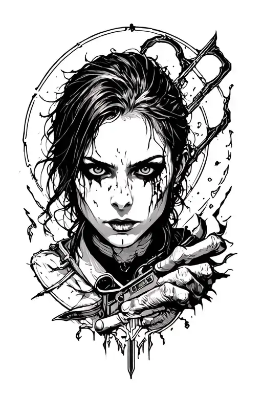 resident evil tattoo design idea