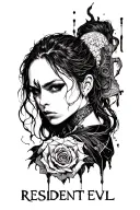 resident evil tattoo design idea