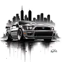 Austin Skyline tattoo design idea