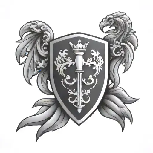 Jewell Family crest tattoo design idea