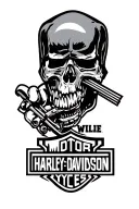 Willie G Harley Davidson logo tattoo design idea