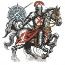 knight templar knight tattoo design idea