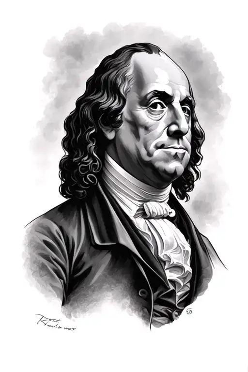 ben franklin tattoo design idea