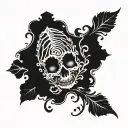 thumb print tattoo design idea