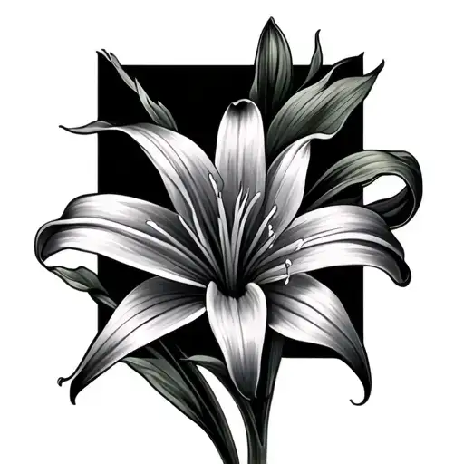 Easter Lily tattoo design idea