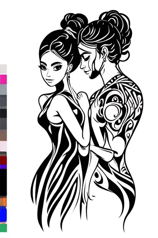 Christina, Maurice, Best Friends tattoo design idea