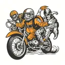 skydiving tattoo design idea