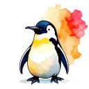 penguin tattoo design idea