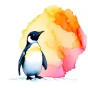 penguin tattoo design idea