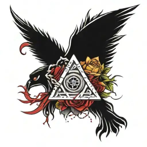 cyber sigilism + $uicideBoy$ inspired tattoo tattoo design idea