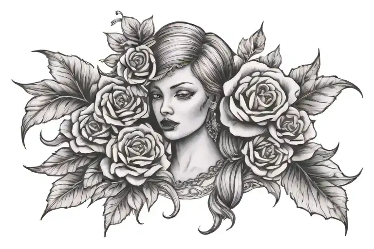 Evelyn tattoo design idea