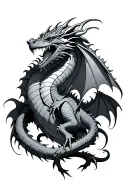 fantasy book dragons tattoo design idea