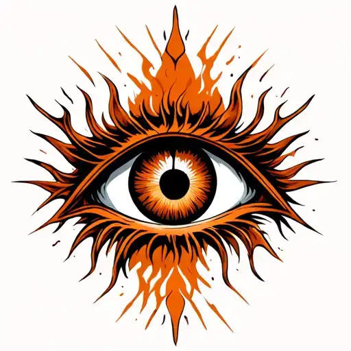 lateralus eye, brown tattoo design idea