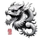 Pixiu tattoo design idea