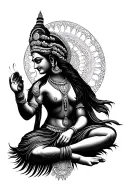 varahi amman tattoo design idea