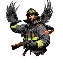 virgin firefighter tattoo design idea