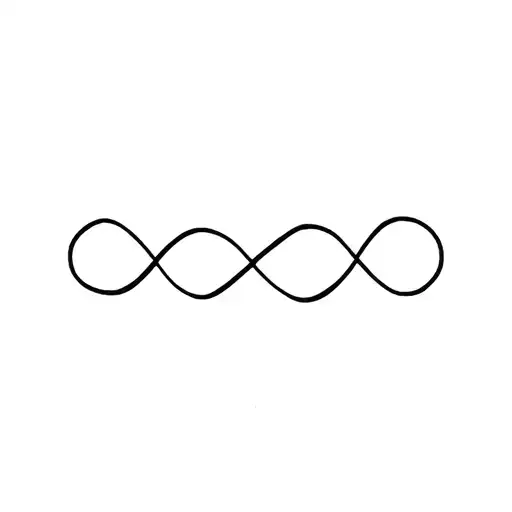 Victoria Valeria into infinity sign tattoo design idea