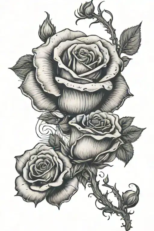 rose tomorrow isn't promised except death If you tattoo design idea