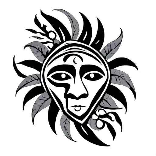 Dominican Taino tattoo design idea