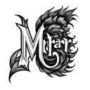 "Manthan Maitri" Two Names Combined tattoo design idea