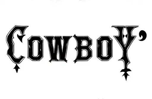 "Cowboy" tattoo design idea