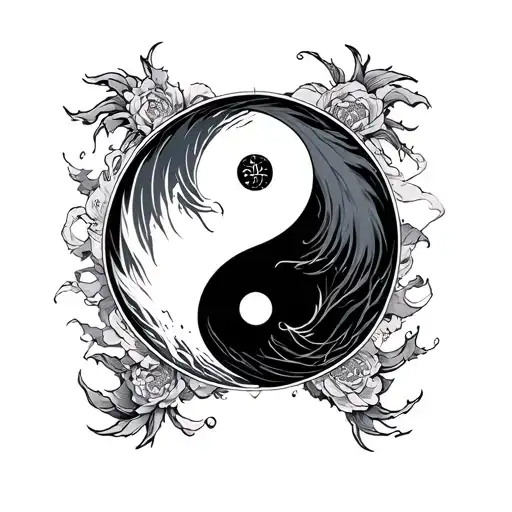 Jiraiya yin yang tattoo design idea
