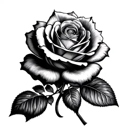 Lincoln ls and rose blooming tattoo design idea
