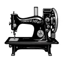 sewing machine tattoo design idea