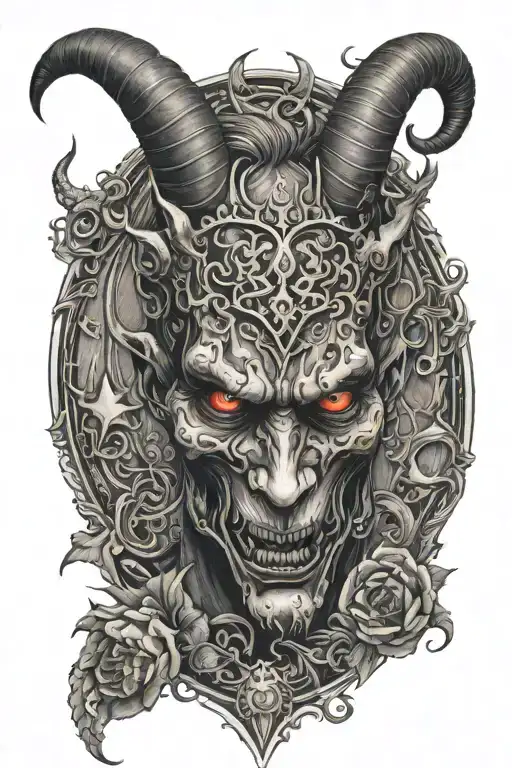 don't try to show my devil face in all languages with stylish design  tattoo design idea